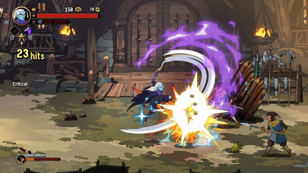 Absolum Review - gameplay screenshot of Galandra