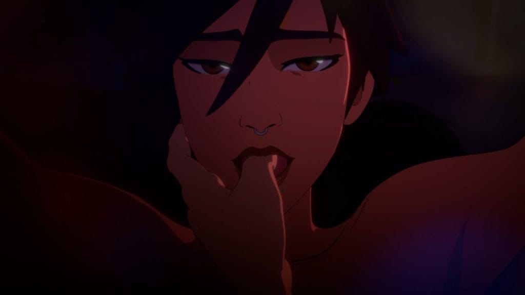 Dispatch Episodes 3 & 4 Review - Invisigal with a person's thumb in her mouth