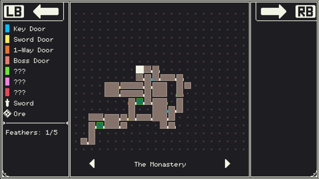 GigaSword Review - screenshot of the in-game map