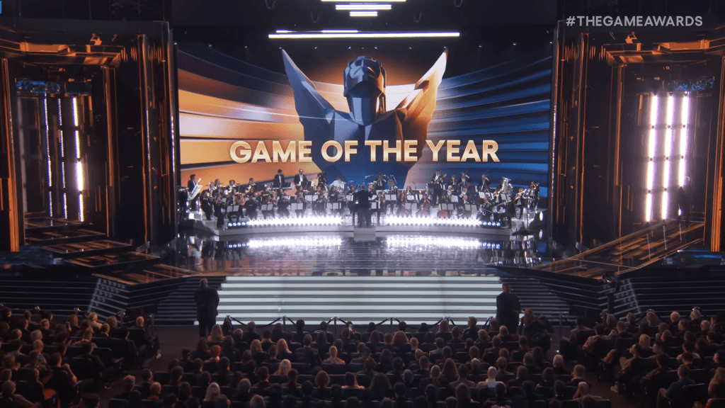 Photo of the Game Awards orchestra performing a medley of music from 2024's Game of the Year nominees