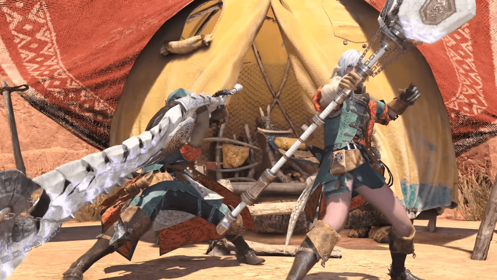 A screenshot of Monster Hunter Wilds with the Akrveld weapon