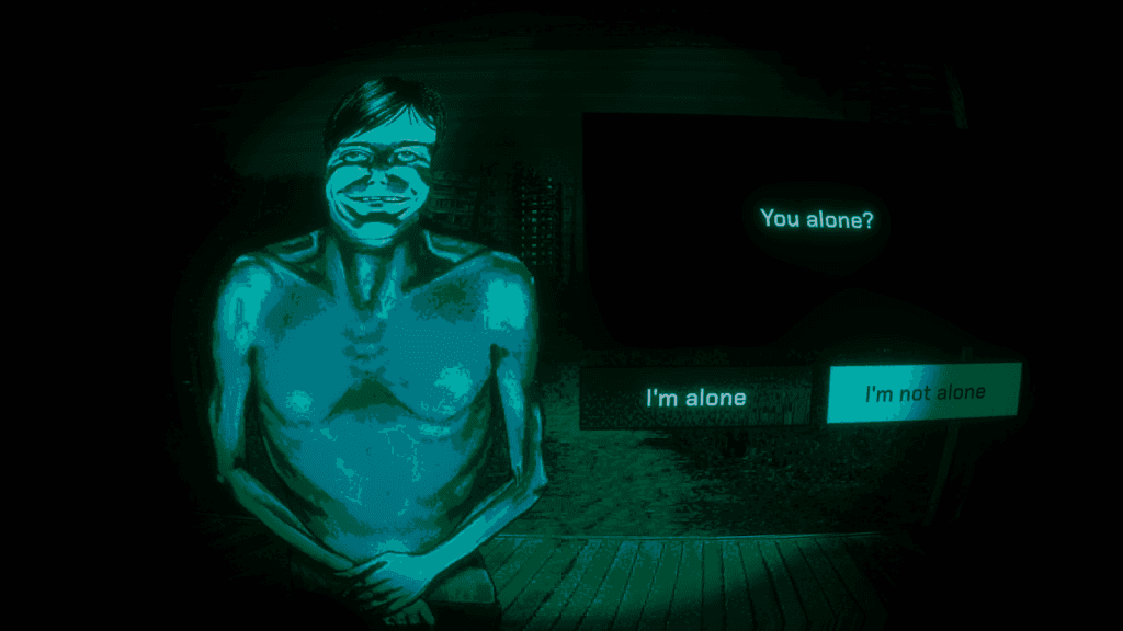 No, I'm Not a Human - dialogue choice