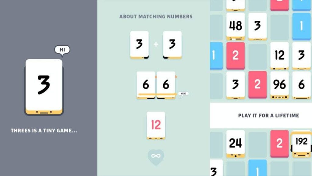 Threes! - tutorial