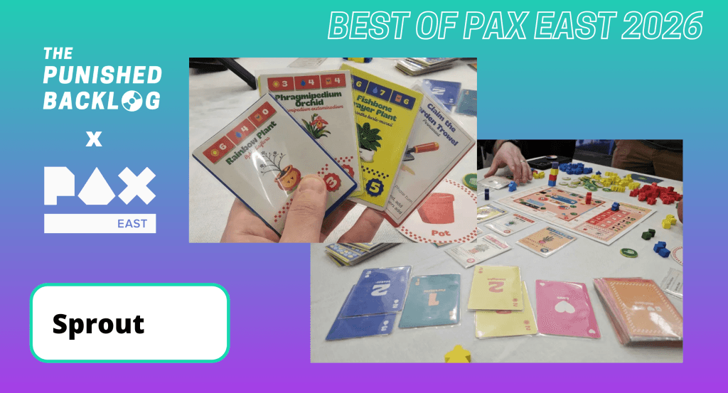 Screenshots of the board game Sprout from Rabble, demoed at PAX East 2026