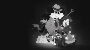 The key art for Mouse P.I. for Hire showing Jack Pepper, a mouse with a trench coat, and other characters.