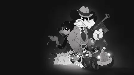 The key art for Mouse P.I. for Hire showing Jack Pepper, a mouse with a trench coat, and other characters.