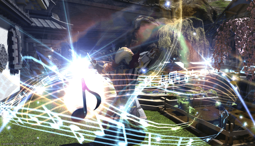 Screenshot of the Bard class in the Final Fantasy XIV: Evercold expansion