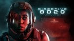 The key art image for Directive 8020 in a review, showing a scared astronaut and the title of the game.