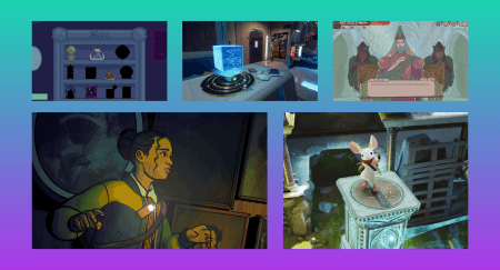Steam Next Fest June 2026: The Best New Indie Game Demos A graphic with the text: The Punished Backlog - Our Favorite Demos from Steam Next Fest June 2026 for best new indie games with screenshots from Curio Shop, Rivage, Sovereign Tower, Lost in Art, and Moss: The Forgotten Relic.
