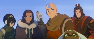 The Team Avatar gang from the trailer for the new Avatar Aang: The Last Airbender in a piece about how the new movie should still have a theatrical release.