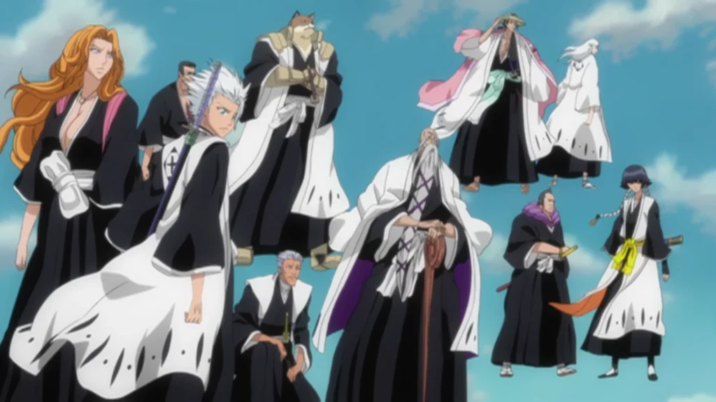 Bleach original series - Gotei 13 captains and lieutenants during the Fake Karakura Town arc