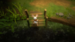Moss: The Forgotten Relic - a press kit screenshot featured in a review. The screenshot shows Quill, a mouse, on a dock looking up at the player.