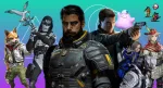 A cover image for a list of The Best Video Games of 2026 So Far by The Punished Backlog. This graphic has a teal to purple background gradient with characters from selected video games featured, such as Star Fox from the 2026 remake, the Assassin Runner from Marathon, Arjun from Saros, James Bond from 007 First Light, Ditto from Pokemon Pokopia, the Cleric and Seagull from Esoteric Ebb, the sprites for Skull O'Maniac and Christine and Giovanna from Vampire Crawlers, Hugh and Diana from Pragmata, and Elliot from The Adventures of Elliot: The Millennium Tales.