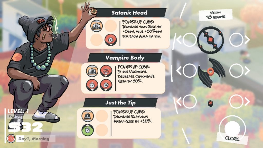 Slayblade review - photo of the game's customization screen