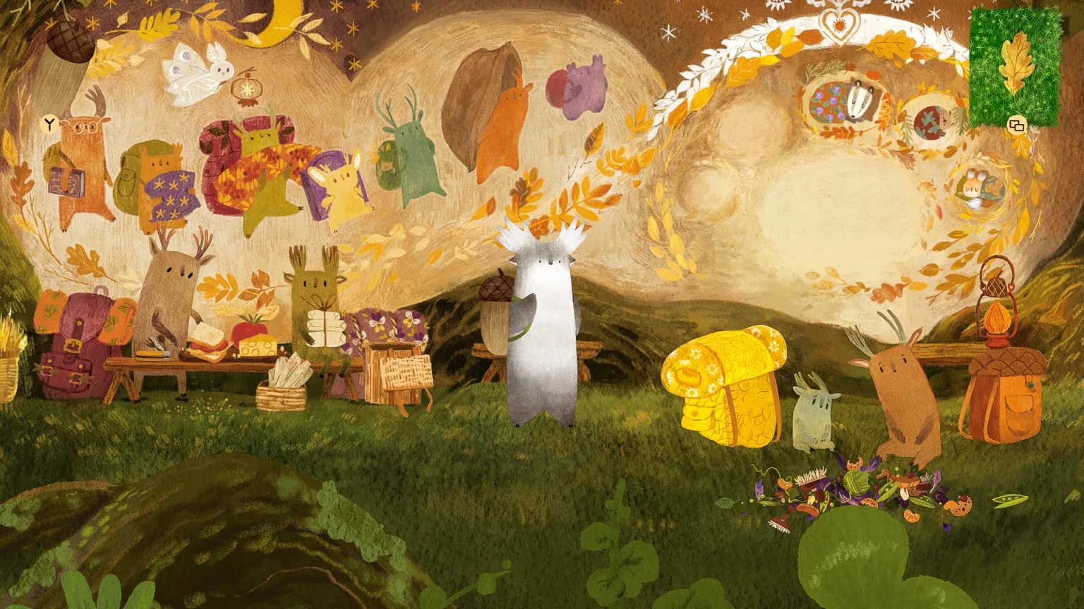 Tukoni: Forest Keepers Review: A Picture-Perfect Cozy Game Tukoni: Forest Keepers Review - A screenshot of art showing forest creatures in a cozy game exploring a forest setting.