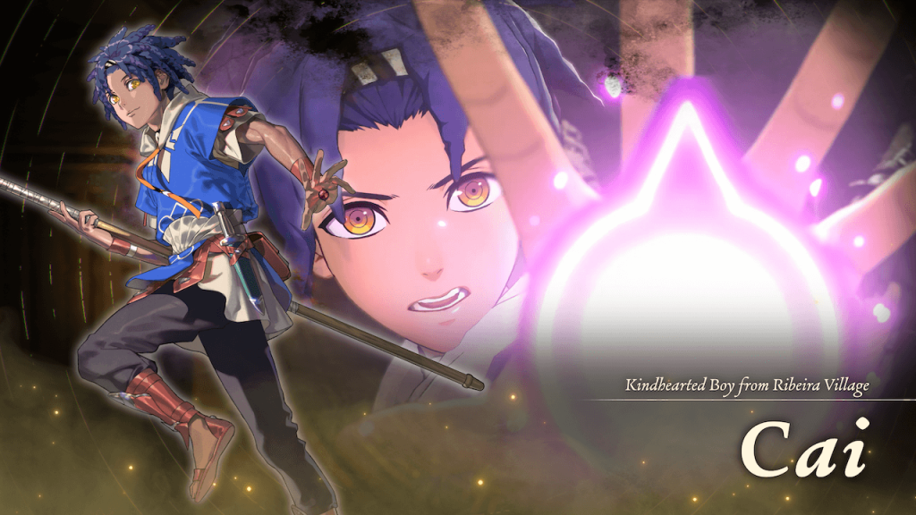 Fire Emblem: Fortune's Weave - Promotional image of Cai. 