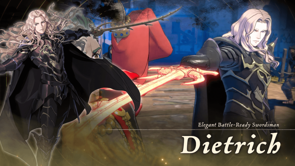 Fire Emblem: Fortune's Weave - Promotional image of Dietrich. 