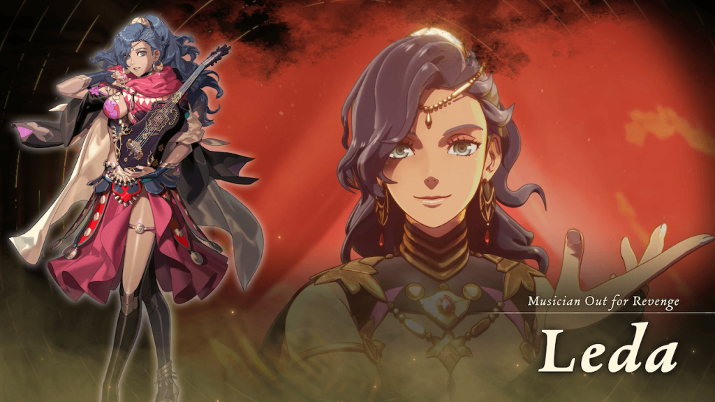 Fire Emblem: Fortune's Weave - Promotional image of Leda. 