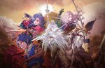 Fire Emblem: Fortune's Weave Key art with no text in a review.