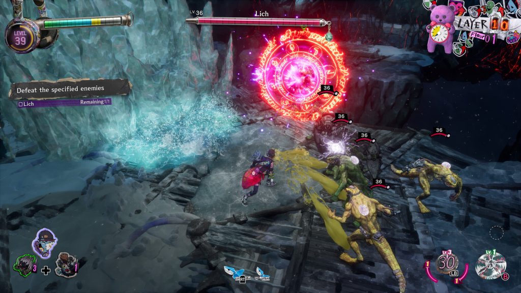 Stupid Never Dies review - screenshot of the game's pseudo top-down action gameplay